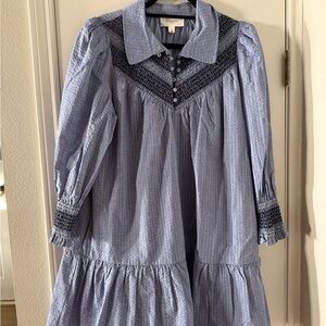Pomander Place Light Blue Mini Dress